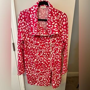 Fuchsia/Hot Pink Long Sleeve Zip Active/Casual Jacket